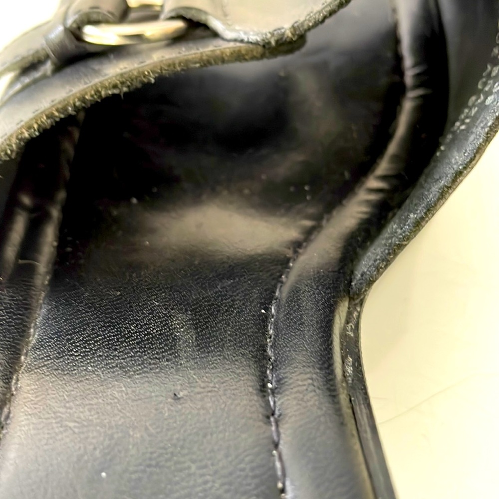 IDEA Ladies Open Toe Mules. Black Sandals. Wider Heel. Size 8. - Picture 11 of 14